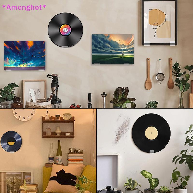 Entrehot > 6/18 Unidades Suporte Para Discos Acrílico Montagem Na Parede Álbum Autoadesivo Disco Show Ra Display De Vini
