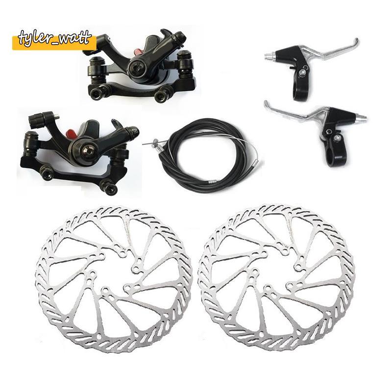 [tyler_w] Conjunto De Freio A Disco Mecânico Alavancas De Bicicleta Acessórios Para Mountain Bike
