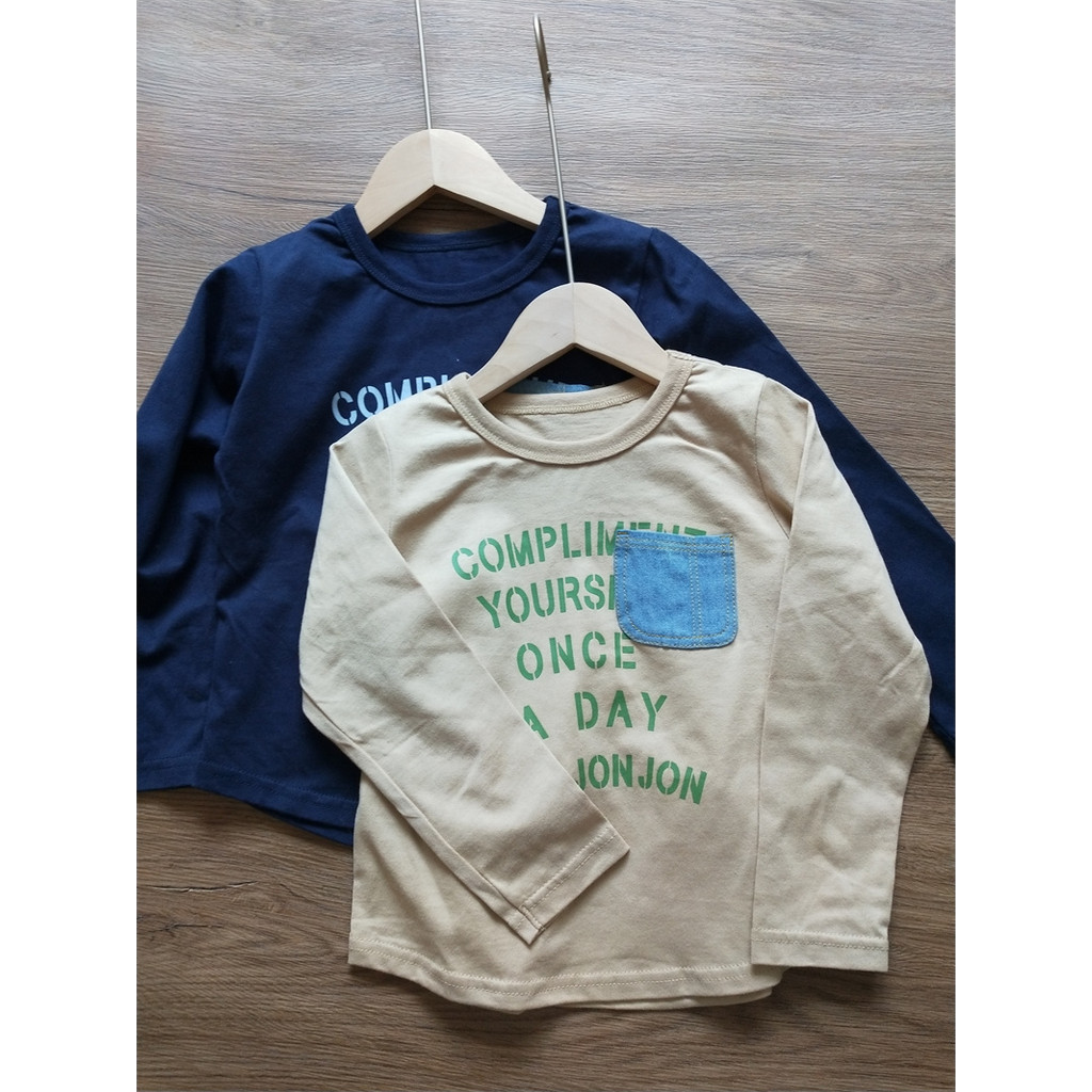 110-140 tamanho estilo japonês camiseta de manga comprida em torno do pescoço pulôver crianças meninos pequeno médio cri