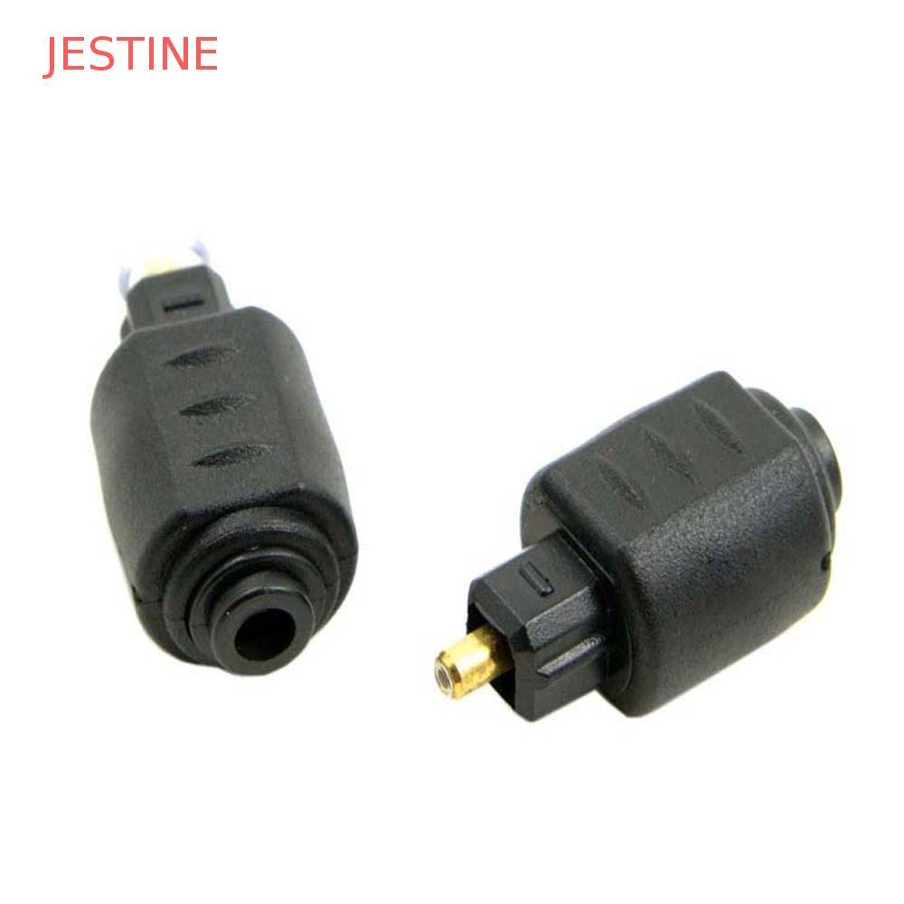Adaptador De Fibra Óptica JESTINE Mini Amplificador Fêmea Para Macho DVD TV Preto Conector De Áudio Digital