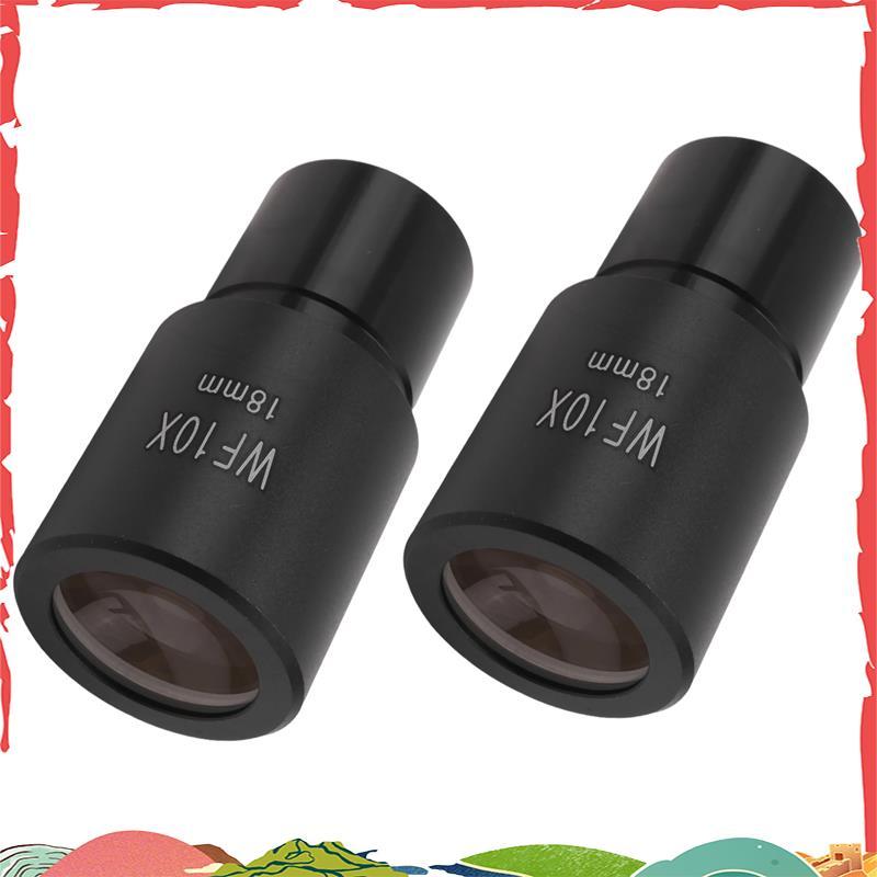 2 PCS WF10X Widefield Ocular Microscópio Biológico Lente Óptica Grande Angular 23.2mm Tamanho De Montagem Igaldjur1