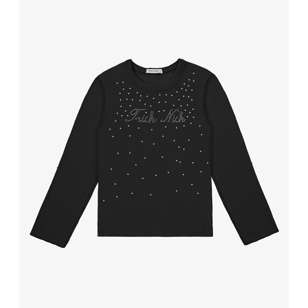 Blusa Manga Longa Trick Nick Preto