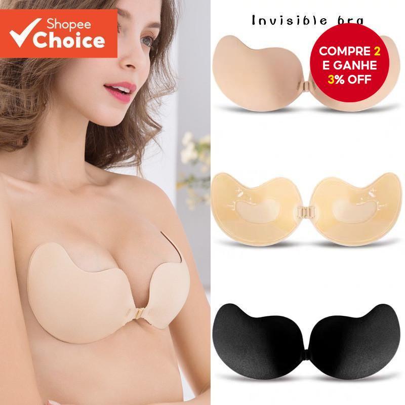 Wing Bra-Manga Silicone Nipple Covers Fino , Invisível E Respirável Breast Stickers (Ad Cup , B Falta/Nu)
