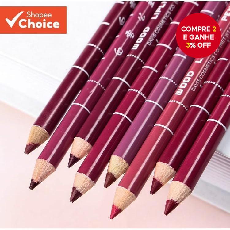 Vem Com Um Apontador De Lápis-Delineador Labial , De Batom Acessível De Longa Duração E Colorido