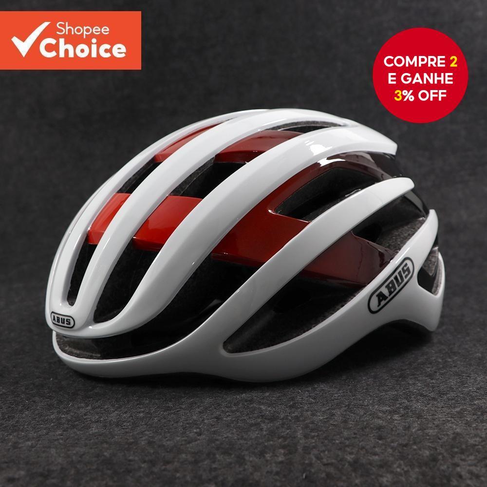 Capacete ABUS Air Breaker-De Bicicleta Aero Road/MTB Ultraleve Para Triatlo E Ciclismo