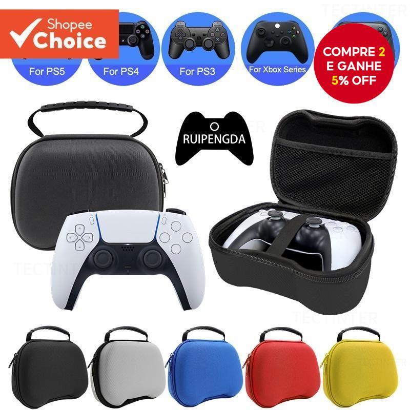 Estojo Rígido De EVA Para Gamepad , Bolsa Portátil Transporte De Viagem Xbox Switch PS5 PS4