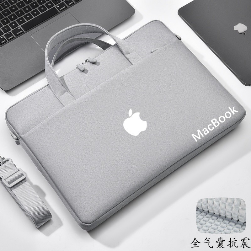 Adequado para Apple MacBook Air13.6-Polegada M3 bolsa para Laptop Pro14M4 Airbag bolsa de ombro Pro53cm bolsa