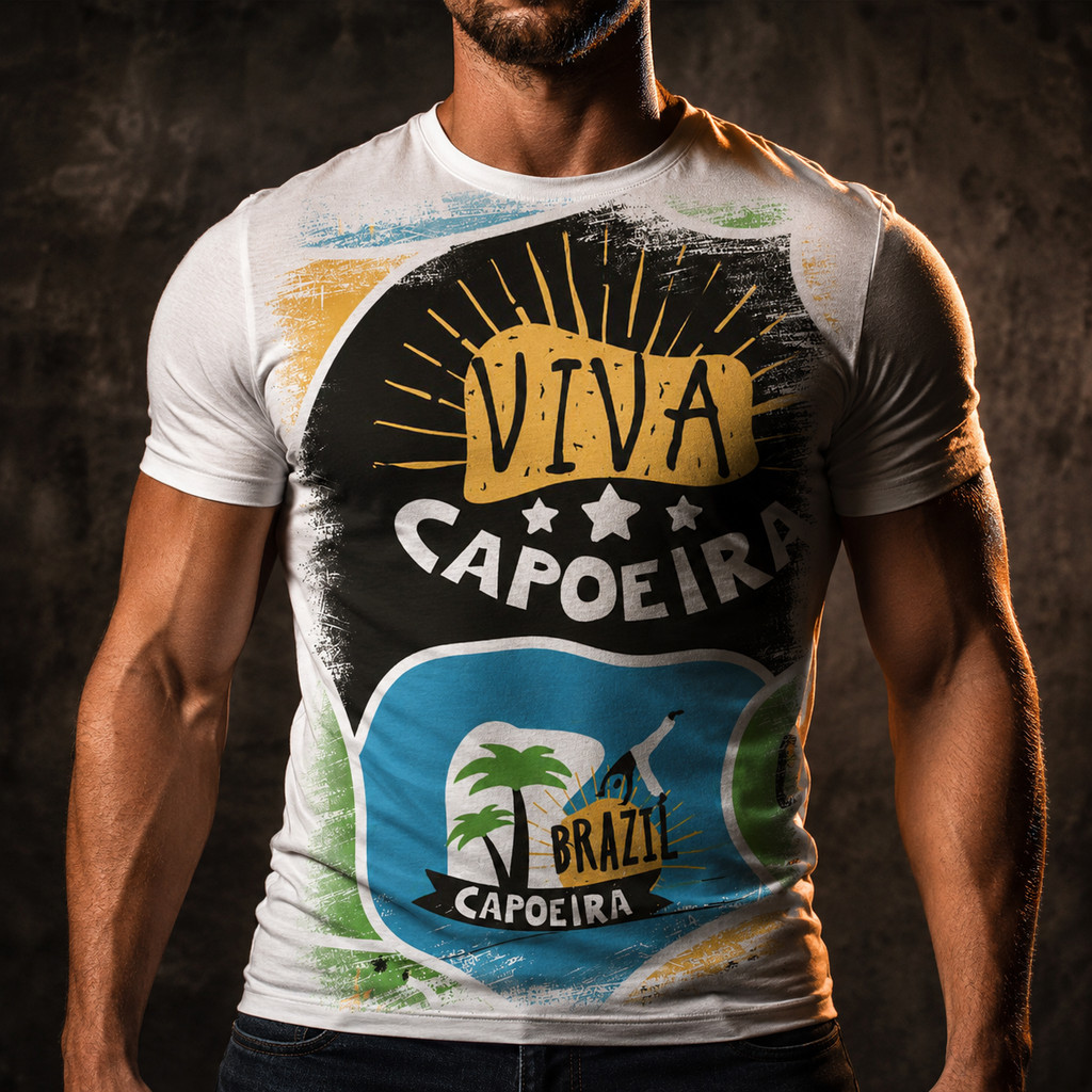 Camiseta Capoeira Dança Cultura Gingado Berimbau 2 A