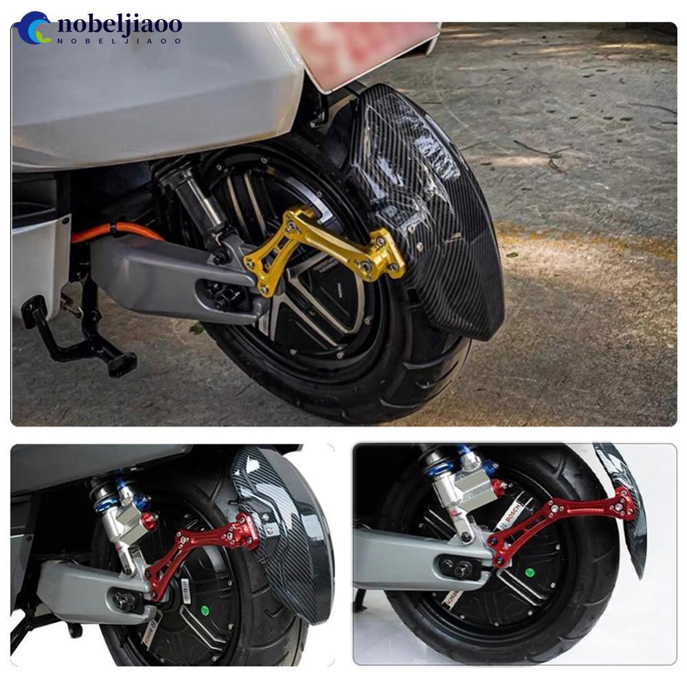 Fender NOBELJIAOO Universal Motocicleta Paralama Traseiro Extensão Respingo Almofada CNC Alumínio Para Macaco M3 M5 Mave