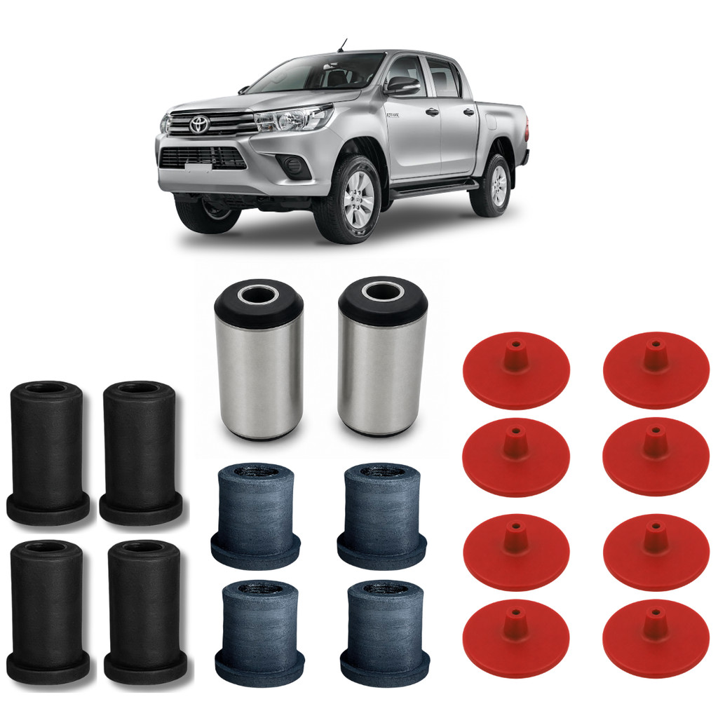 Kit Buchas Do Feixe De Mola Traseiro anti Ruido PU Hilux