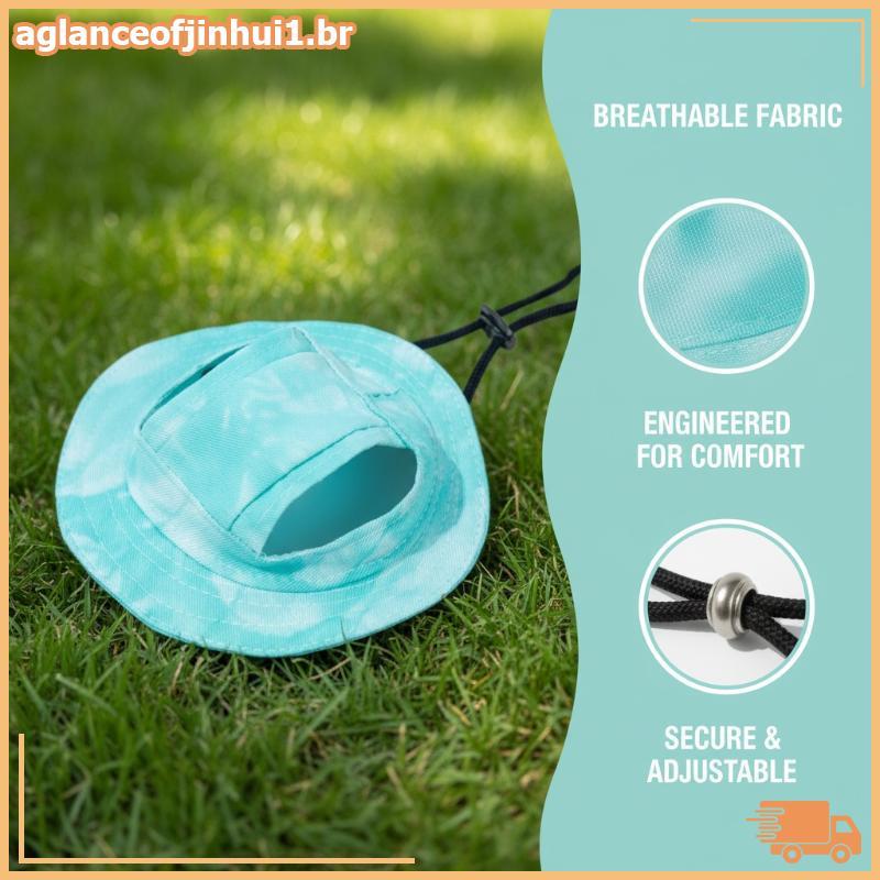 [AGBR] Chapéu Para Animais De Estimação Com Furos As Orelhas Boné De Beisebol Ajustável Cães Médios E Pequenos Sol Gatos