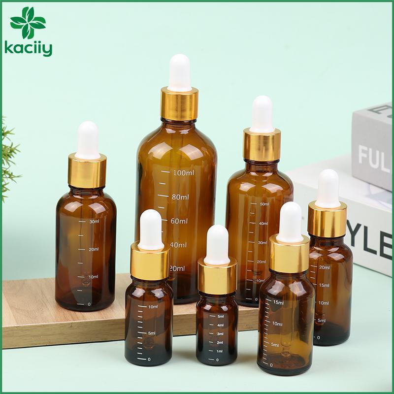 Frascos Conta-Gotas De 5ml-100ml Com Reagente De Escala Colírio Vidro Âmbar Aromaterapia Líquido tte Garrafa Garrafas Re