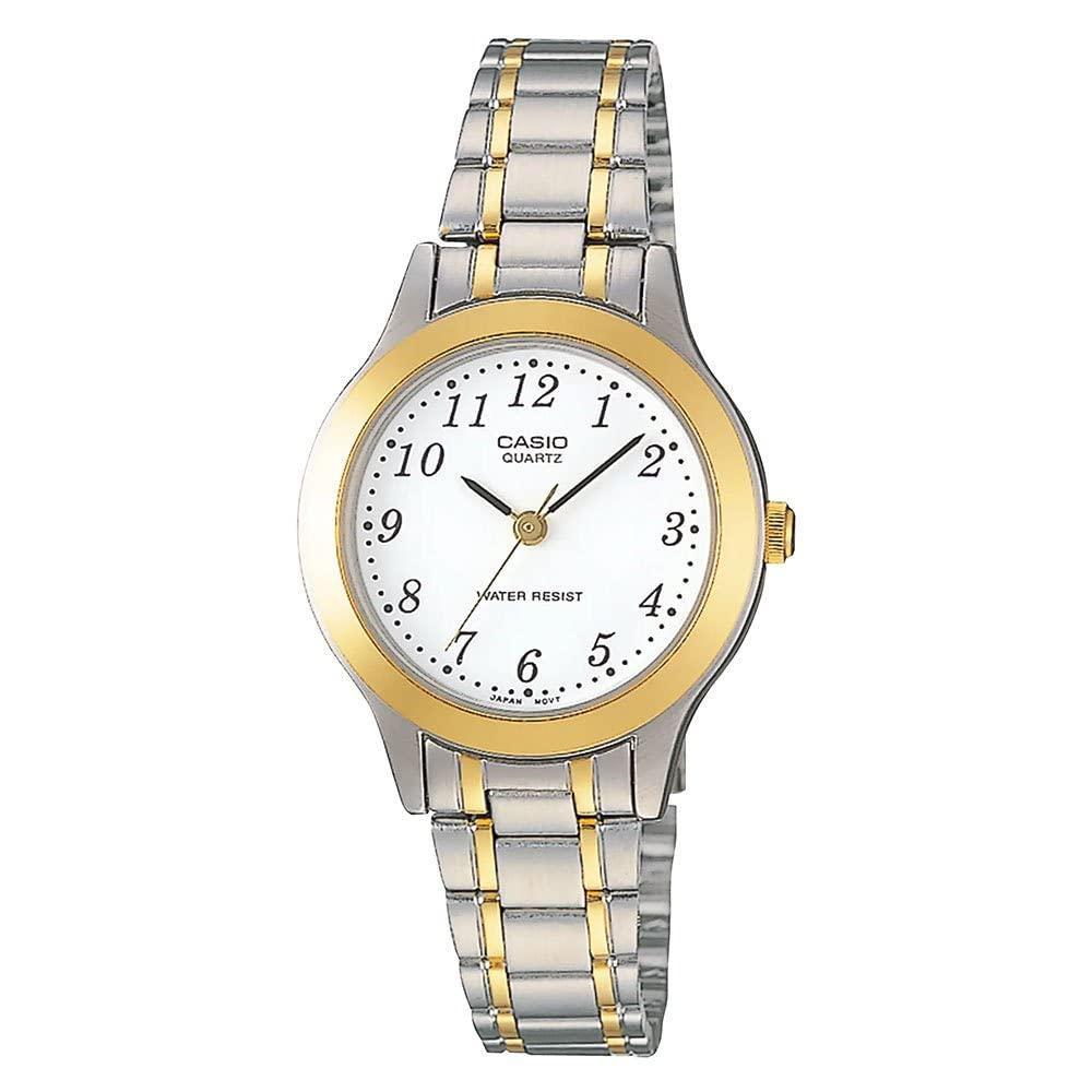 Relógio Casio Feminino Ref: Ltp-1263pg-7beg Clássico Bicolor