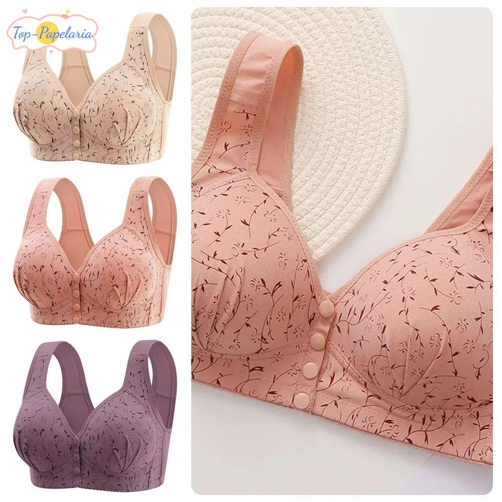 Sutiã Perfumado Para Mãe , 1 Peça , Tamanho Grande , Sem Fio , Estilo Colete , Fivela Frontal , Com Copos Grandes , Capa
