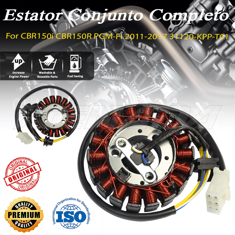 Estator Bobina Magneto Para CBR150i/R PGM-FI 2011-2017 Código 31120-KPP-T01