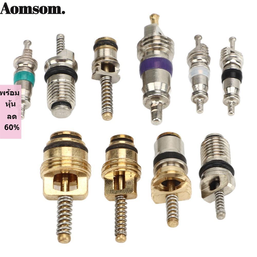 Núcleo De Válvula Ca Para Carro AOMSOM 134PCS , Armazenamento Organizado Incluído Kit R134a De Ar Condicionado , Núcleos