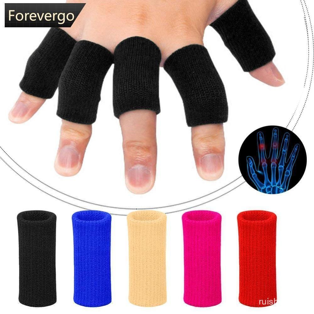 FOREVERGO Mangas De Dedo Suporte Polegar Tala Cinta Para Artrite Fita Elástica Respirável Basquete Tênis Beisebol Críque