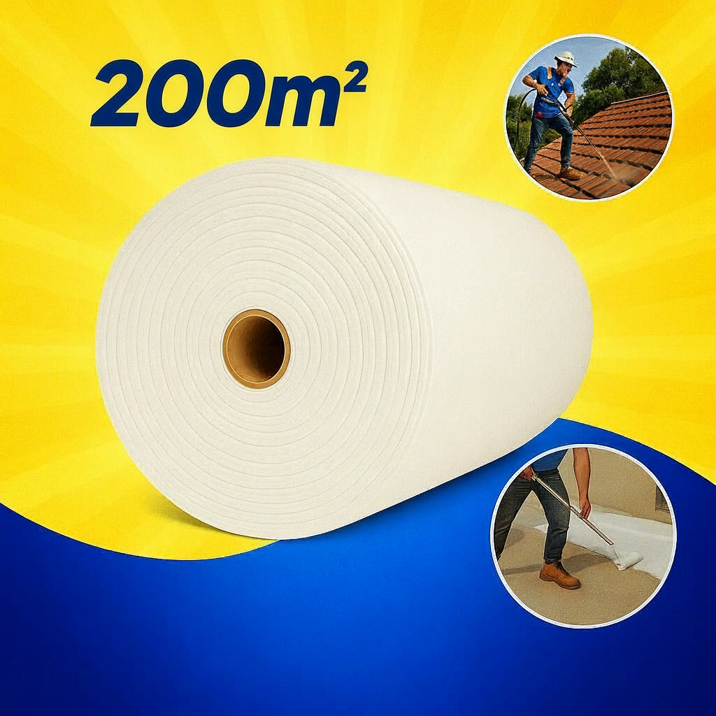 Manta Bidim 200m2 Manta VP50 Original Impermeabilização Telhados Laje Telhas Construção