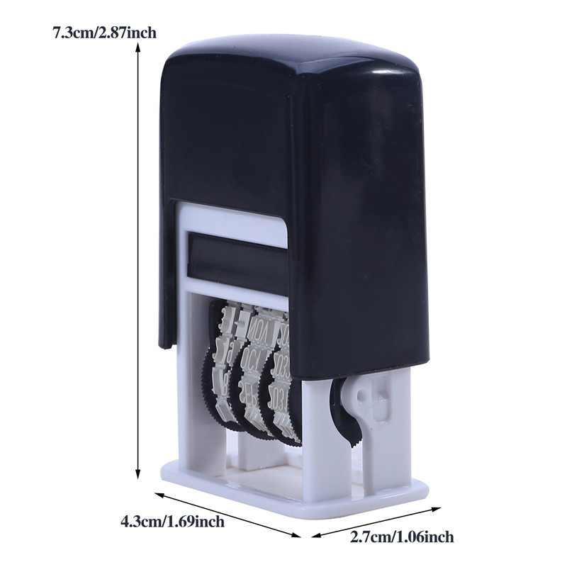 Novo DIY Lidar Com Conta Data Selos Carimbo Lama Conjunto Mini Auto-Tinta Para Scrapbooking Material Escolar De Escritór