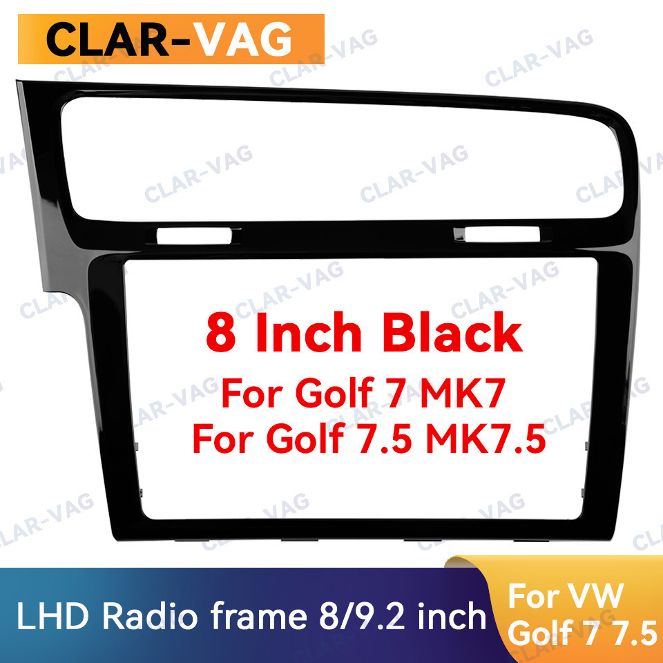 Placas De Painel De Estrutura De Rádio MIB De 8 Polegadas/9.2 Moldura Decorativa Para VW Golf 7 MK7 7.5 MK7.5 Piano Pret
