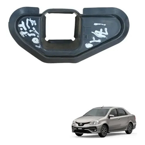 Acabamento Limitador Porta  Etios Traseira Esquerda 17 A 20 Preto