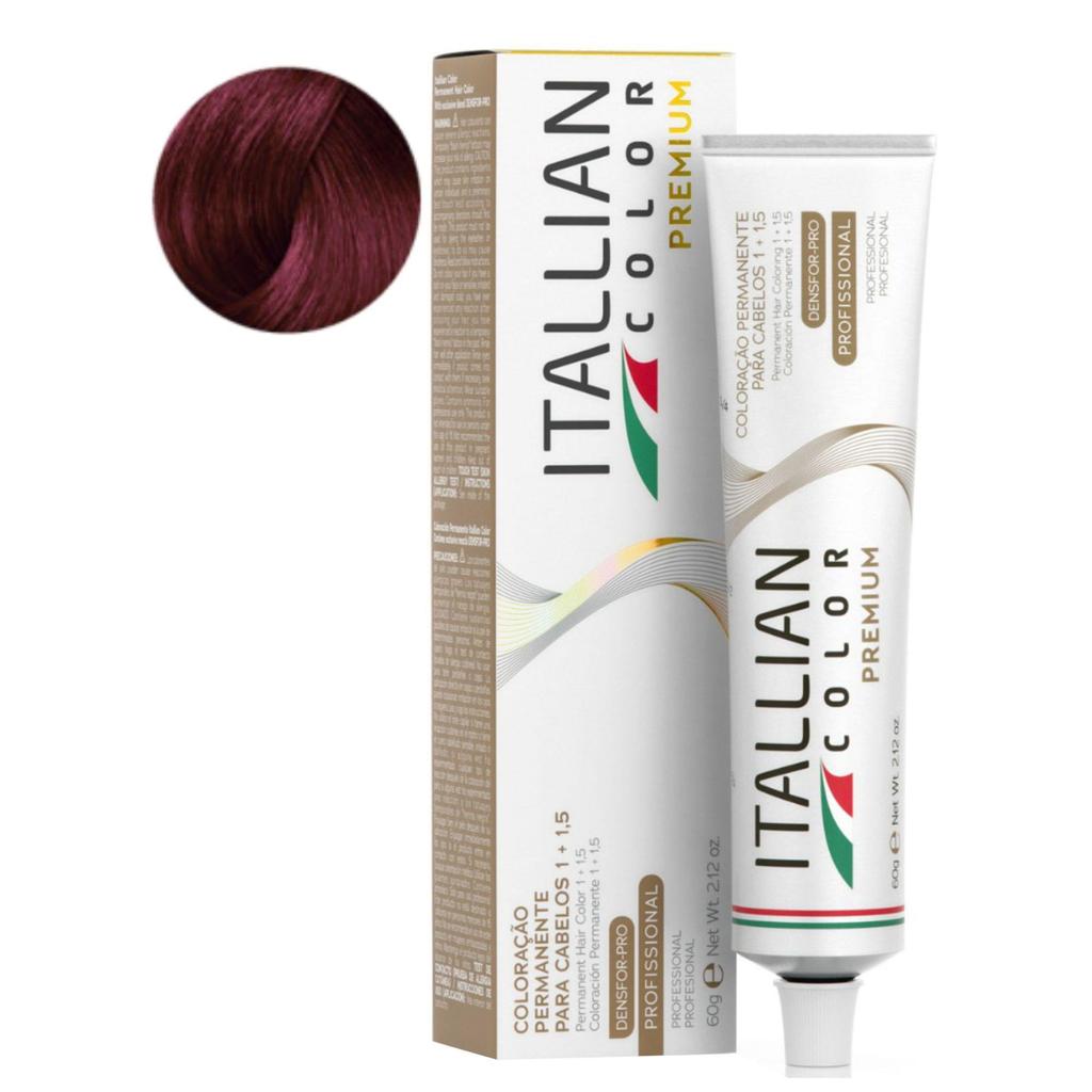 Coloraçao Itallian Color 6.26 Louro Escuro Marsala Plus