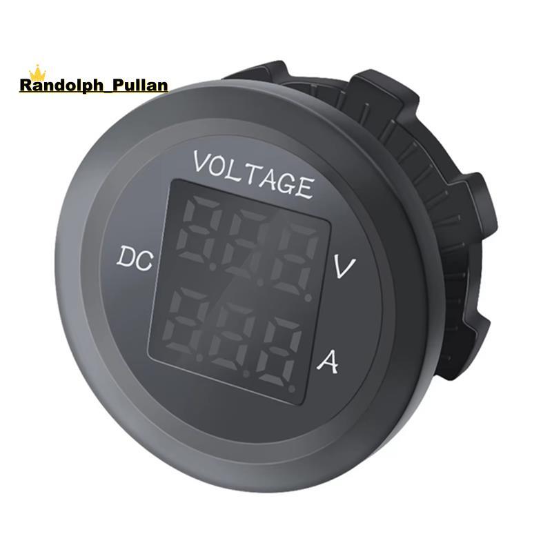 [Concessional H] Painel LED Redondo De Três Dígitos Voltímetro Digital Amperímetro Tester Monitor 12-24V Instrumento Ten