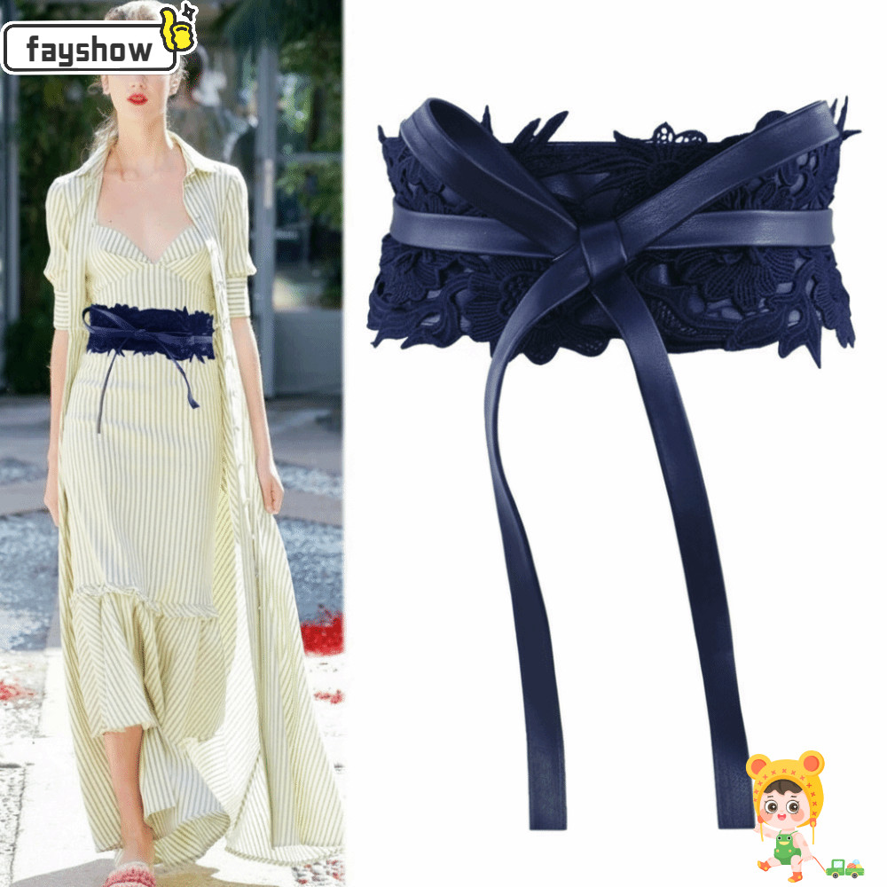Cinto De Renda FAYSHOW , Macia Vintage , Estilo Boho , Largo , Auto-Gravata , Faixa Na Cintura Para Vestidos