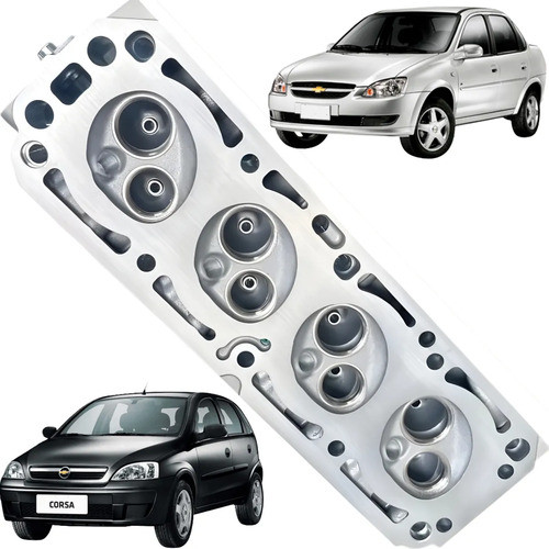Cabeçote Motor Corsa Hatch Sedan 1.0 8v Roletado Tucho Fino