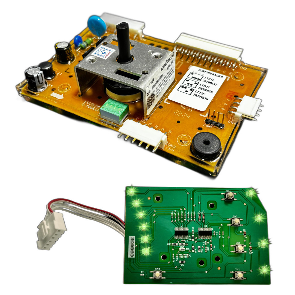 Kit Placa Potência + Interface Compatível Lavadora Electrolux Lt11f 70201675 Bivolt