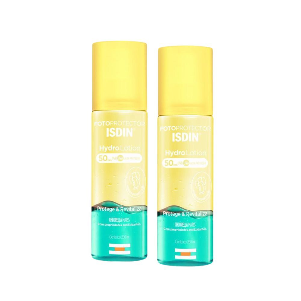 Kit 2 Protetor Solar Corporal Isdin HydroLotion FPS 50 com 200ml