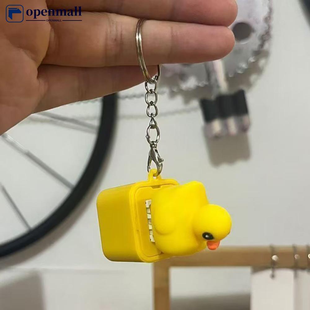 Chaveiro Recarregável Sapo E Pato Fidget Clicker Com Luz LED Som Torto Teclado Alívio Do Estresse Brinquedo G6U9
