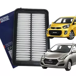 Filtro Ar HB20 - Picanto 1.0 12v 2011 em diante (Filtros Brasil EAFB071)