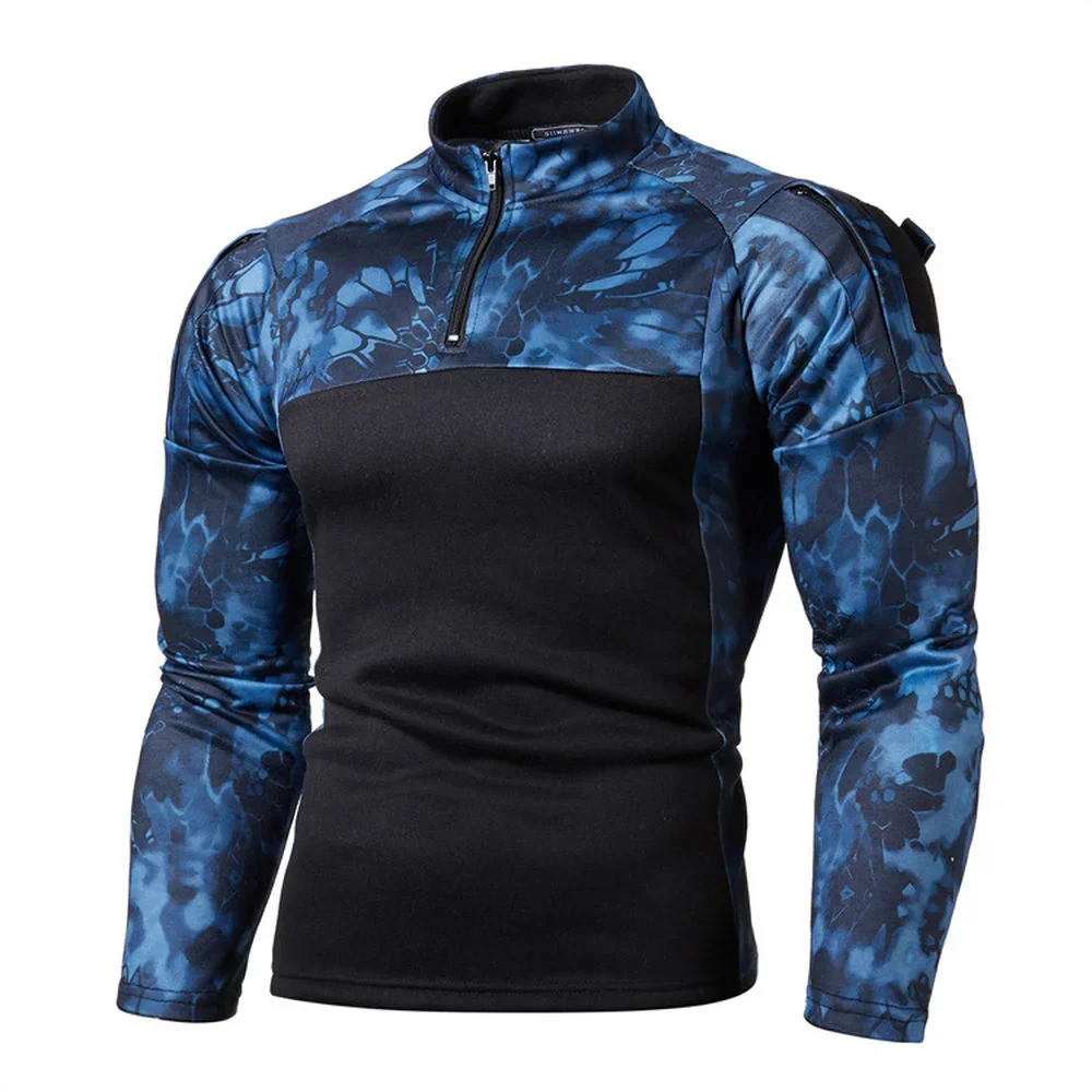 Novos Pullovers Moletom Ao Ar Livre Masculino Casual Fino Uniforme Camuflagem Roupas Com Capuz Jogging Camisolas De Mang
