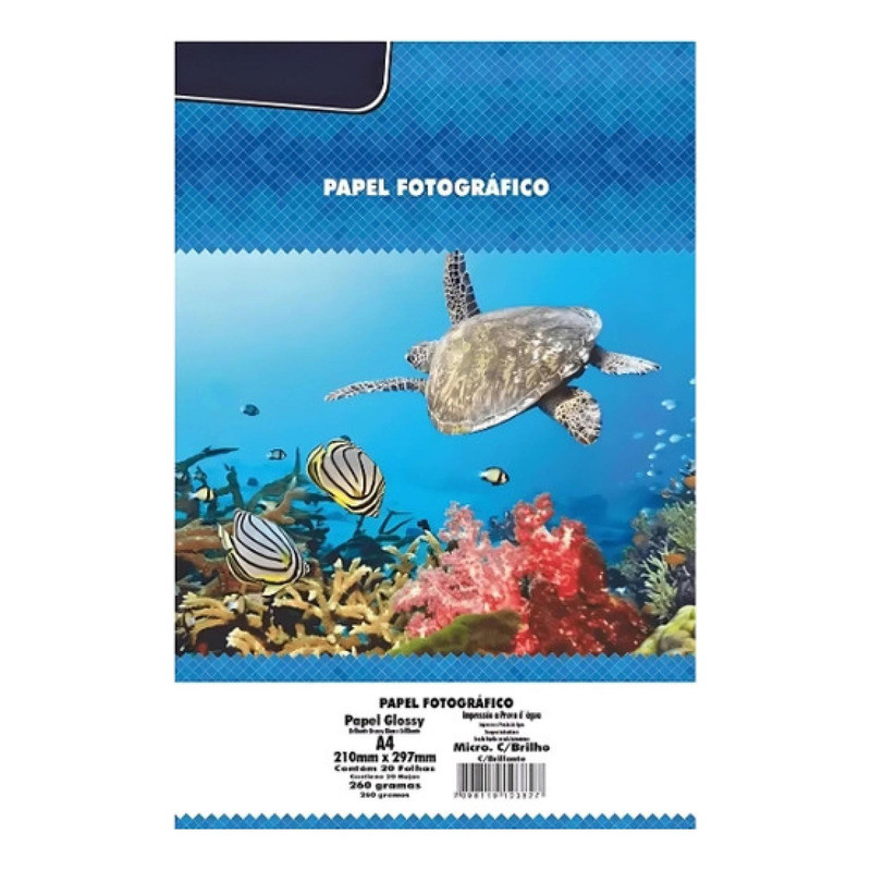 Papel Foto Microporo Brilho 260g A4 | 1/2/3/4 Packs 20fls | Impressão Profissional