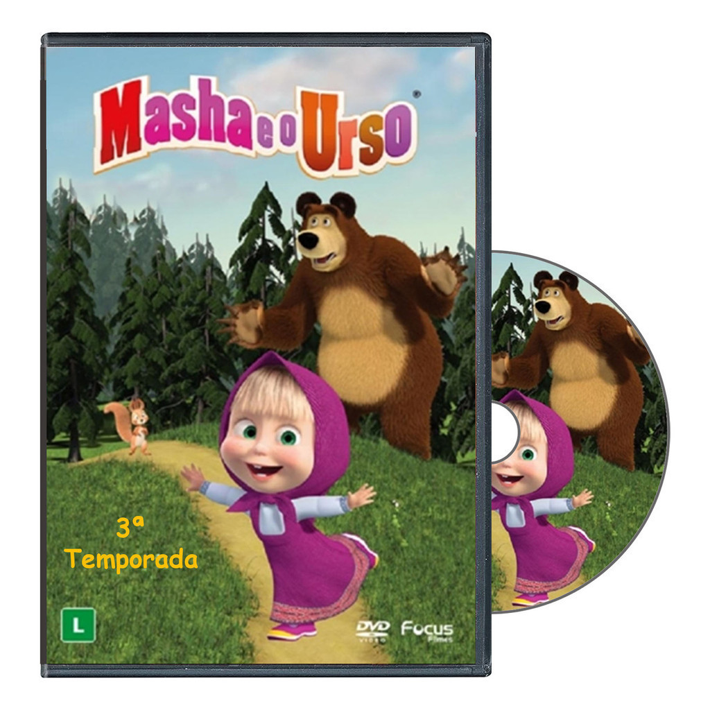 Dvd Masha E O Urso 3ª Temporada 20 Episódios