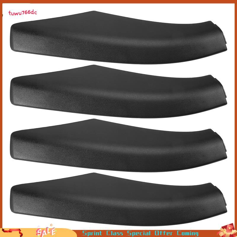 [Entrega Rápida BR] 4 Peças Preto ABS Teto Do Carro Bagageiro Trilho Tampa Final Protetor Adequado Para 2 2006-2014