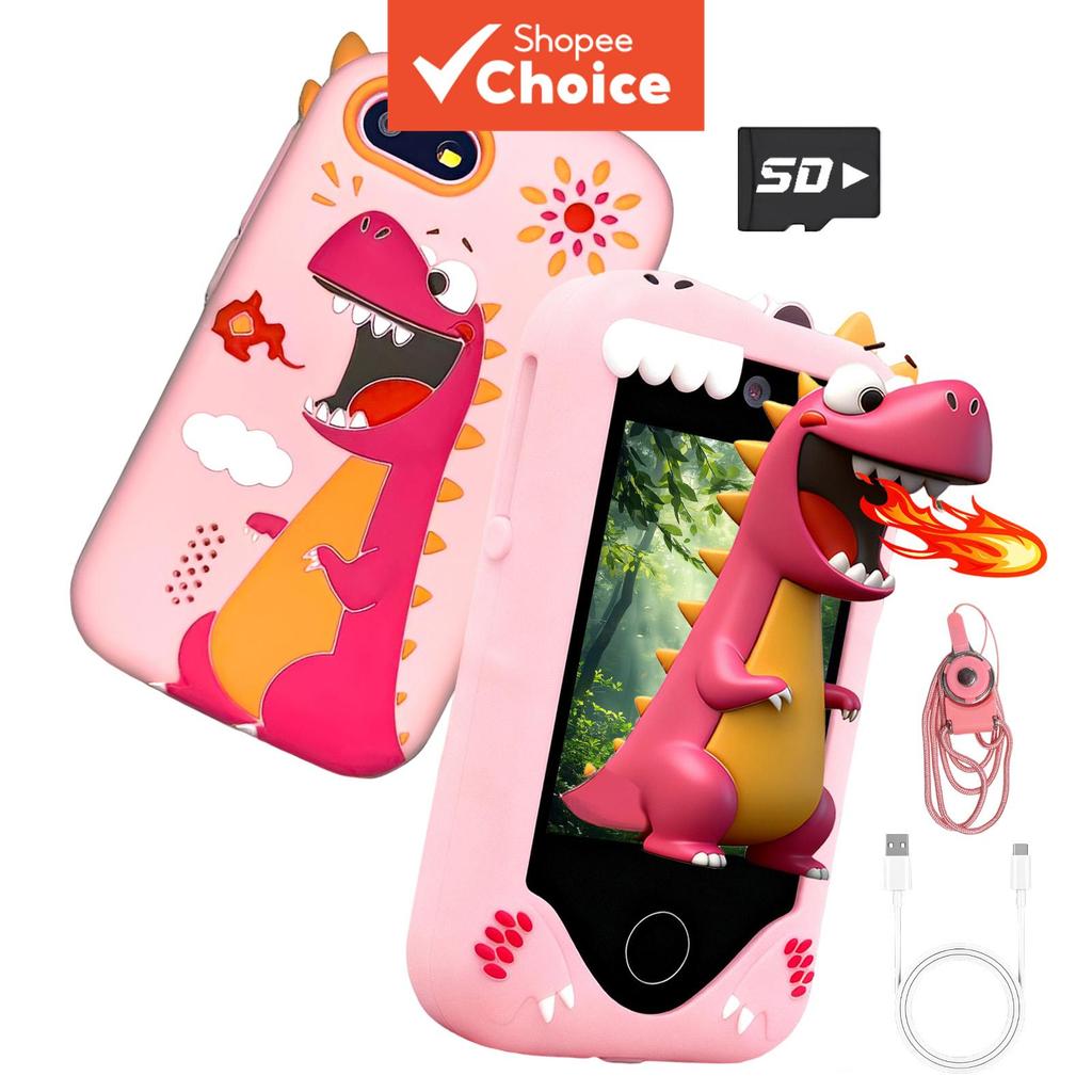 Brinquedo Infantil Para Smartphone , Estilo Dino Com Tela Sensível Ao Toque De 2.8 Polegadas , Música E Jogos Crianças D