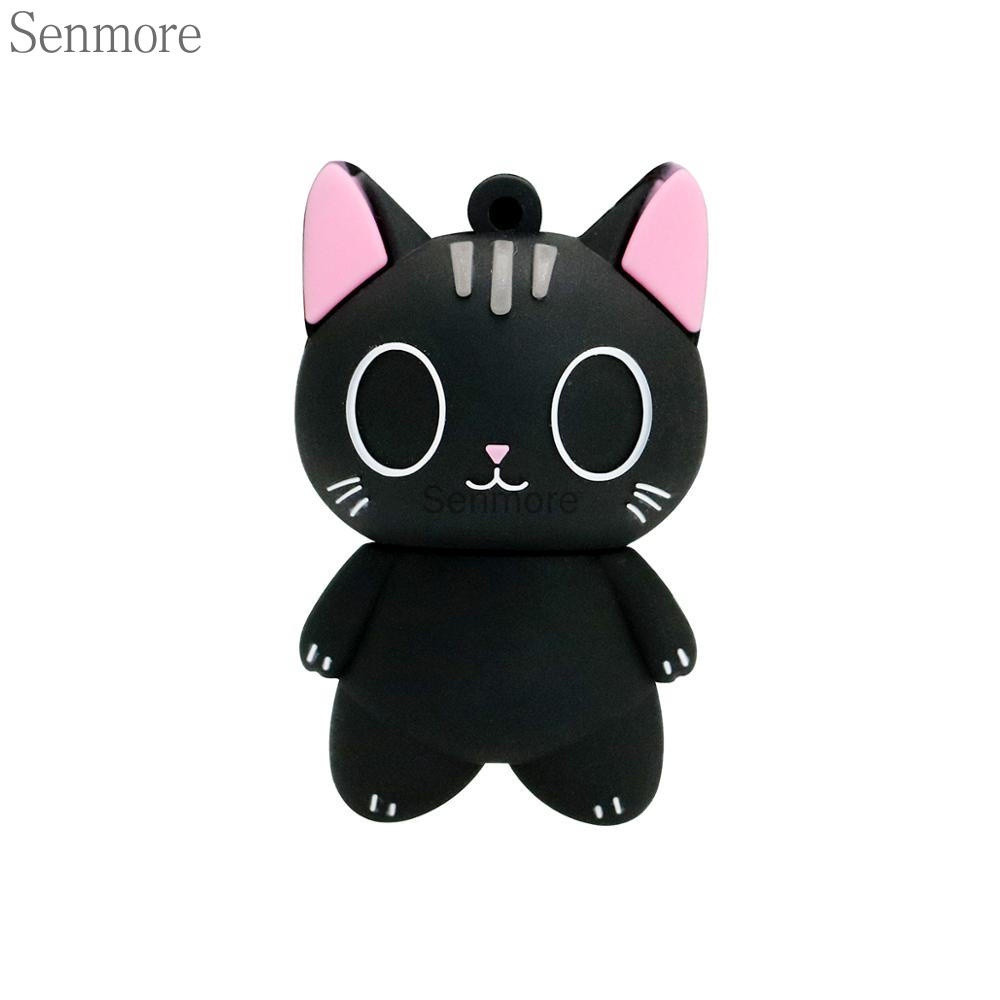 Pen Drive USB de 128GB em Forma de Gato de Desenho Animado, 1GB 8GB 16GB 32GB 64GB 1TB 2TB, Pen Drive USB 2.0, Orelha Ro