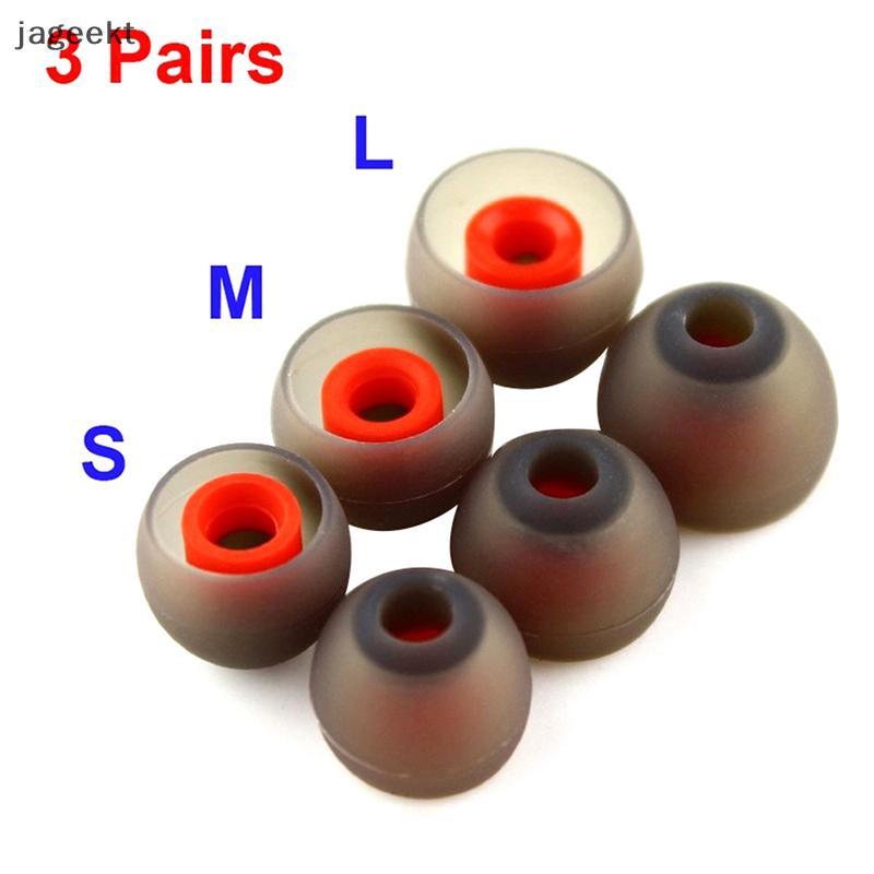 [jageekt] 3 Pares (6 Unidades) Lms In Ear Tips Fones De Ouvido Fone Silicone Eartips/Manga/Ponta Para DT600/F3/M6/DB3/NX