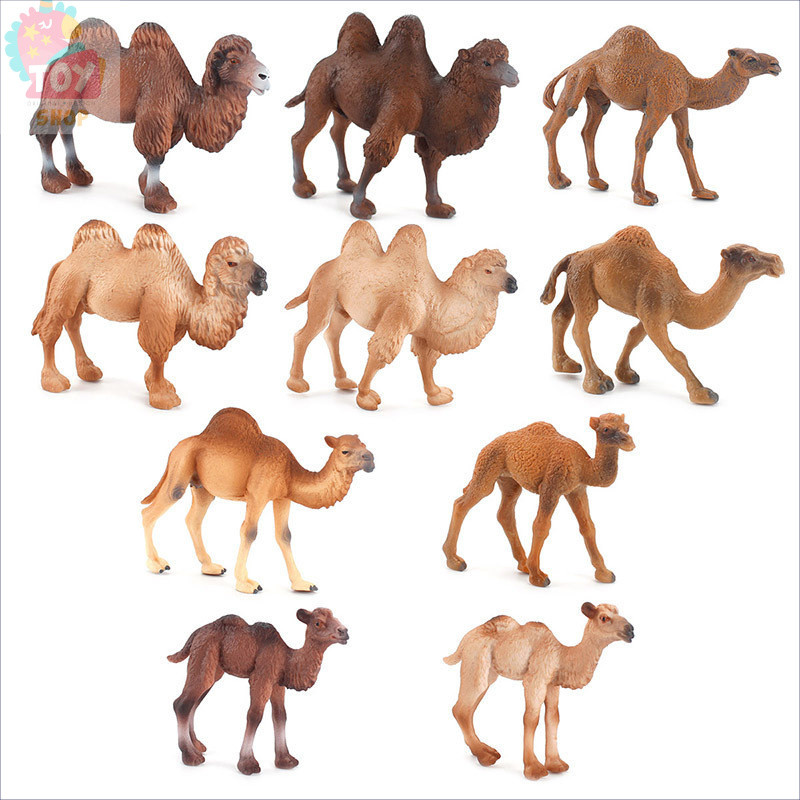 [Pronta Entrega] Figuras Realistas de Camelo do Deserto, Camelo Bactriano Dromedário, Figura de Ação, Coleção de Brinque