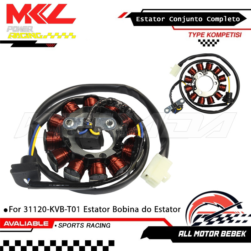 Bobina Estator Magneto Bobina de Carga 31120-KVB-T01 Para Moto 110cc Todos Modelos Alta Qualidade