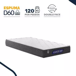 Colchão Gazin de Espuma D60 Double Face Force UP Solteiro 88cm