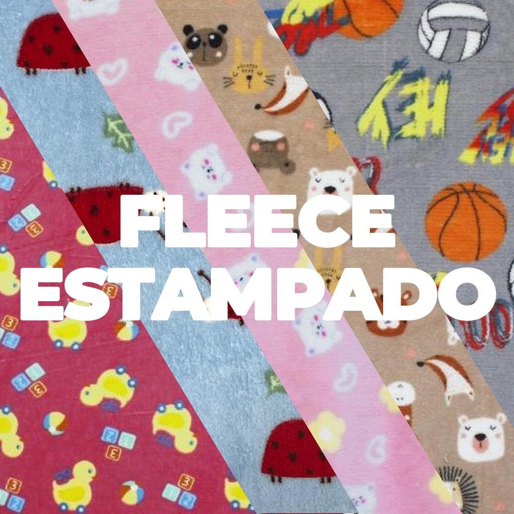 2 Metros Tecido Fleece Estampado Microsoft (2m x 1.60m)