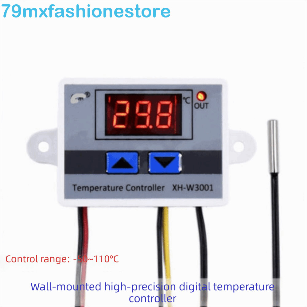 Controlador De Temperatura MXFASHIONESB , Termostato Digital De Controle XH-W3001 , Sensor NTC