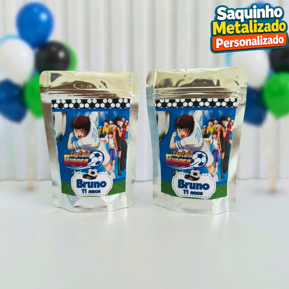 Saquinho Metalizado Tisubaza Personalizado / Lembrancinha de Festa /Aniversário