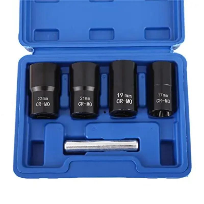 Drive Impacto Parafuso Porca Remoção Extrator Soquete Conjunto De Ferramentas 17mm 19mm 21mm 22mm Torção Lug Removedor F