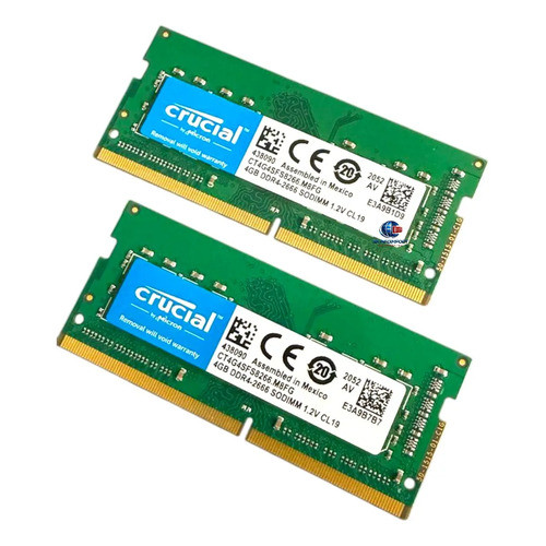 Memoria Crucial 8gb (2x4gb) Ddr4 2666 Mhz Ct4g4sfs8266 Note