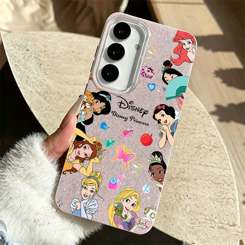 Caso Glitter Para Samsung A17 A07 A06 A15 A16 A14 A13 A12 A32 A56 A36 A55 A54 A23 S26 S25princesa Personagens Dos Desenh