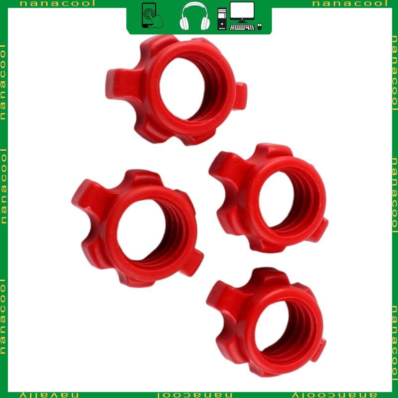 nana 4 Unidades Haltere Hexagonal Porca Spinlock Coleiras Colar Parafuso Barra